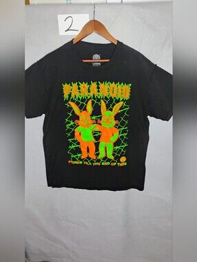 Paranoid Brand Friends Till The End Of Time T-shirt Mens Size Large Black